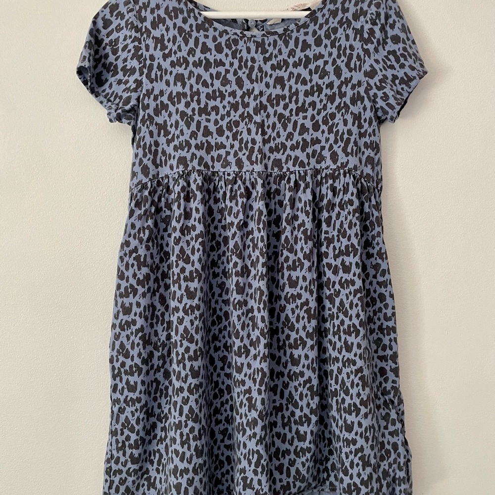 Blue & Black, Cheetah Print Dress H&M  Size 6/7